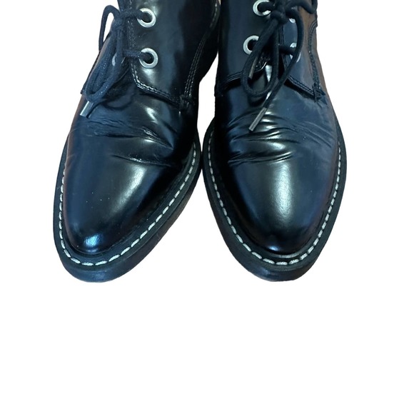 Rag & Bone Kenton Leather Lace-Up Oxford Black white brogues Size 40 - Picture 5 of 11
